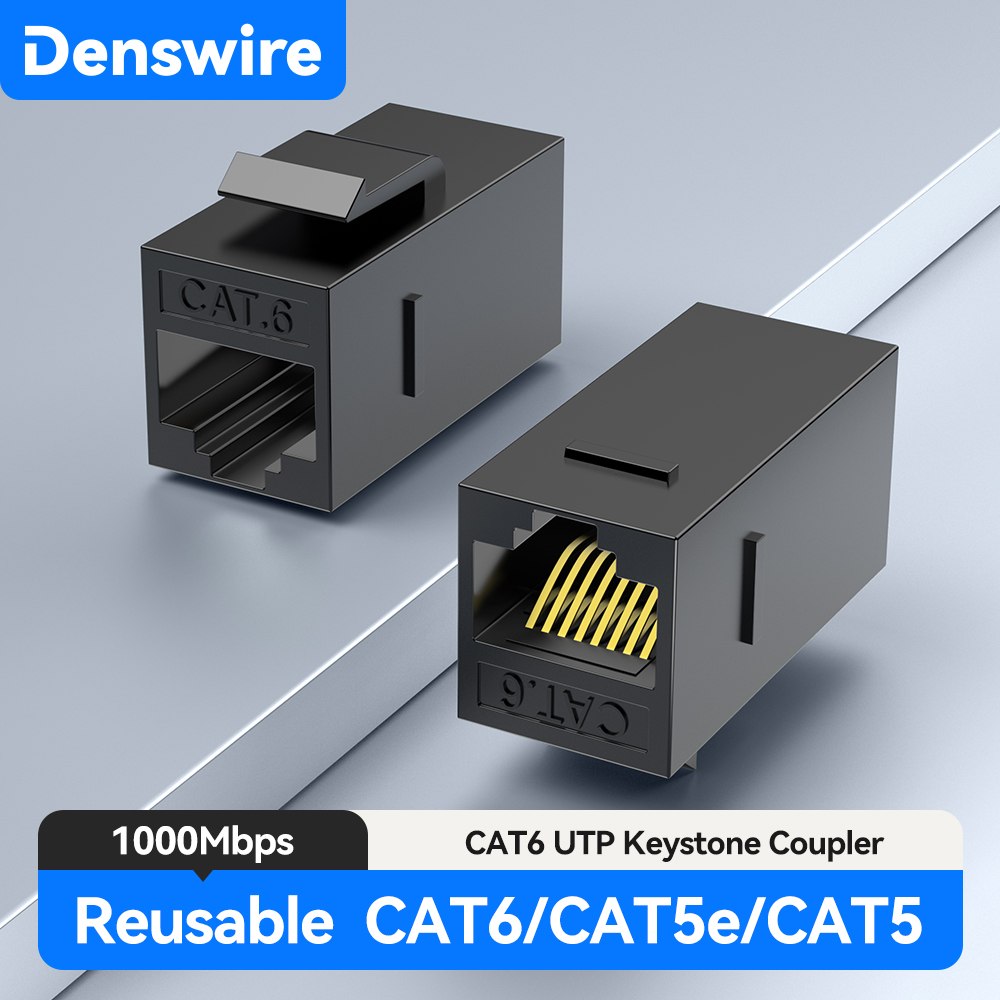 Rj45 Jack - Acoplador Keystone CAT6 Denswire en Línea,