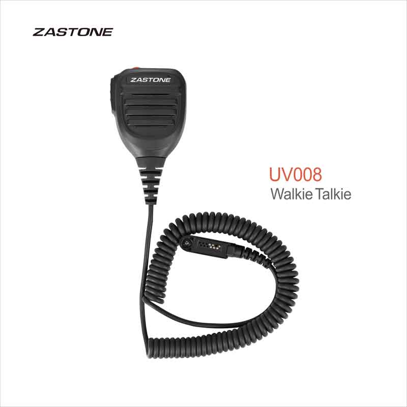 Speaker Terminal - ZASTONE UV008 micrófono Walkie Talkie megáfono