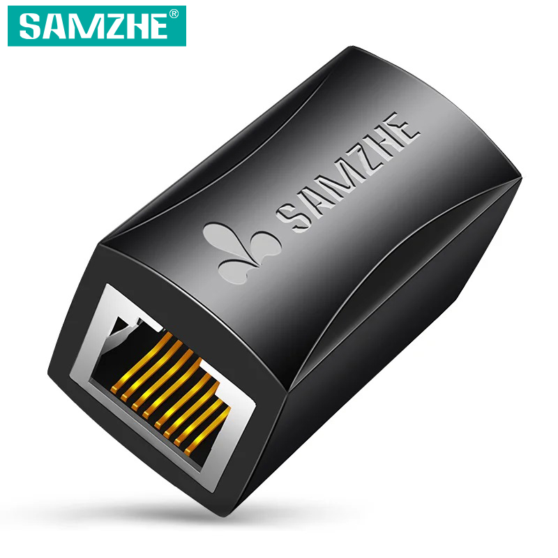 Rj45 Jack - SAMZHE-adaptador Ethernet 8P8C RJ45, Conector de