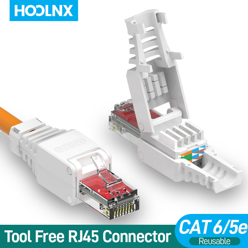 Rj45 Jack - Hoolnx Conector RJ45 sin herramientas, enchufe