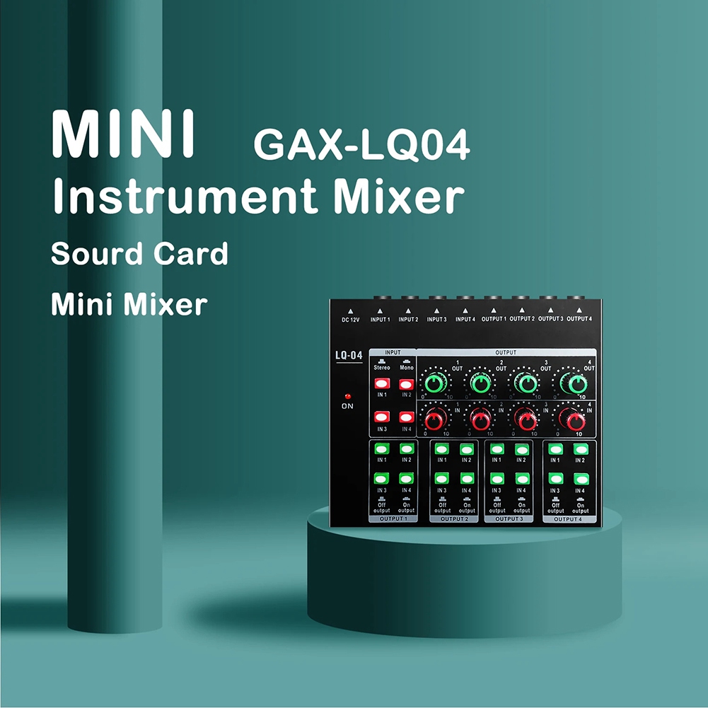 (MEOF) -LQ04 Mezclador de 4 Ca - Headphone Amplifier reseña y precio