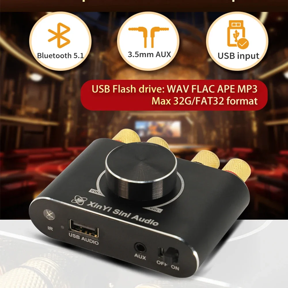 Amplificador de potencia de au - Usb Sound Card reseña y precio