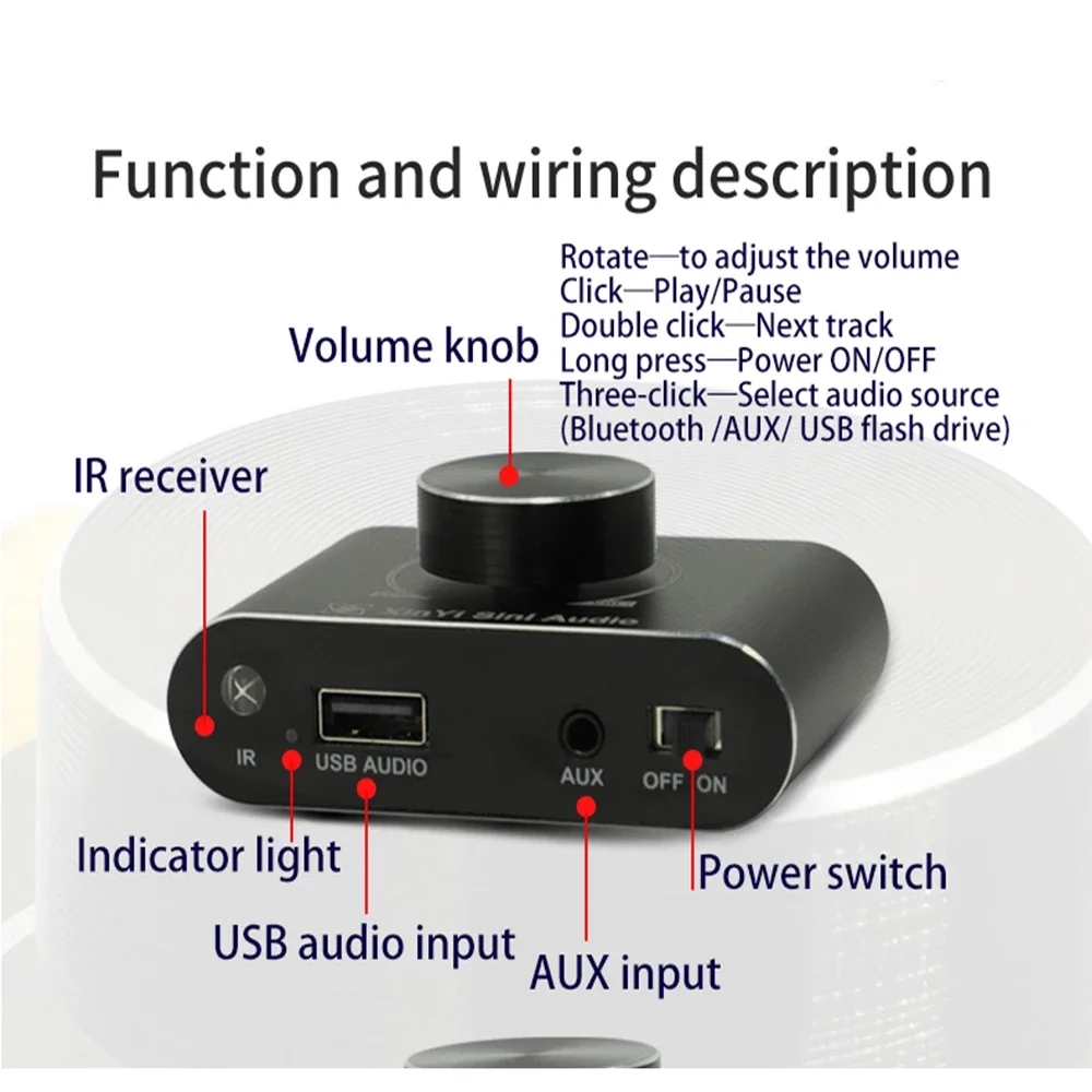 Amplificador de potencia de au - Usb Sound Card reseña y precio