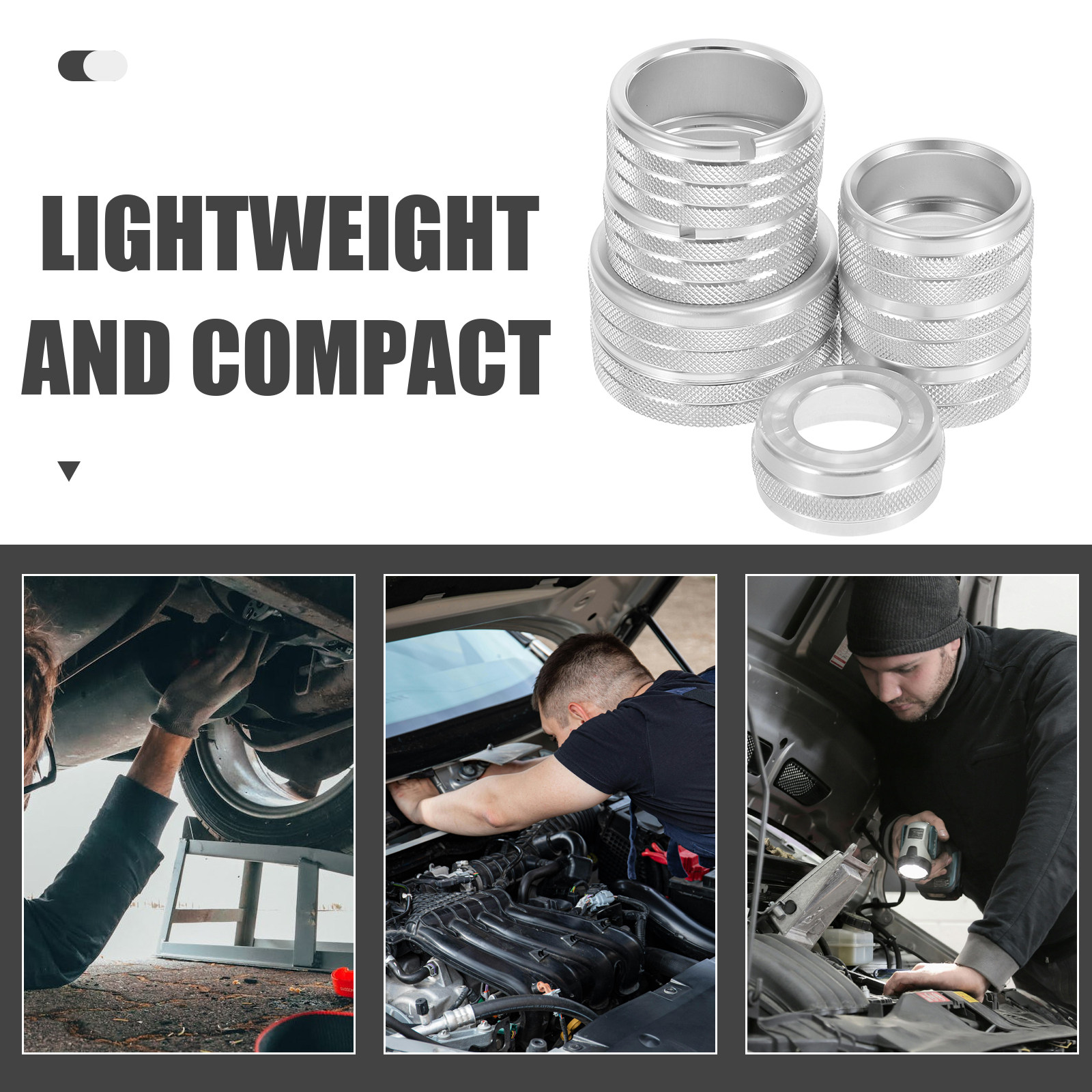 8 piezas de embellecedores de  - Knob Aluminum reseña y precio