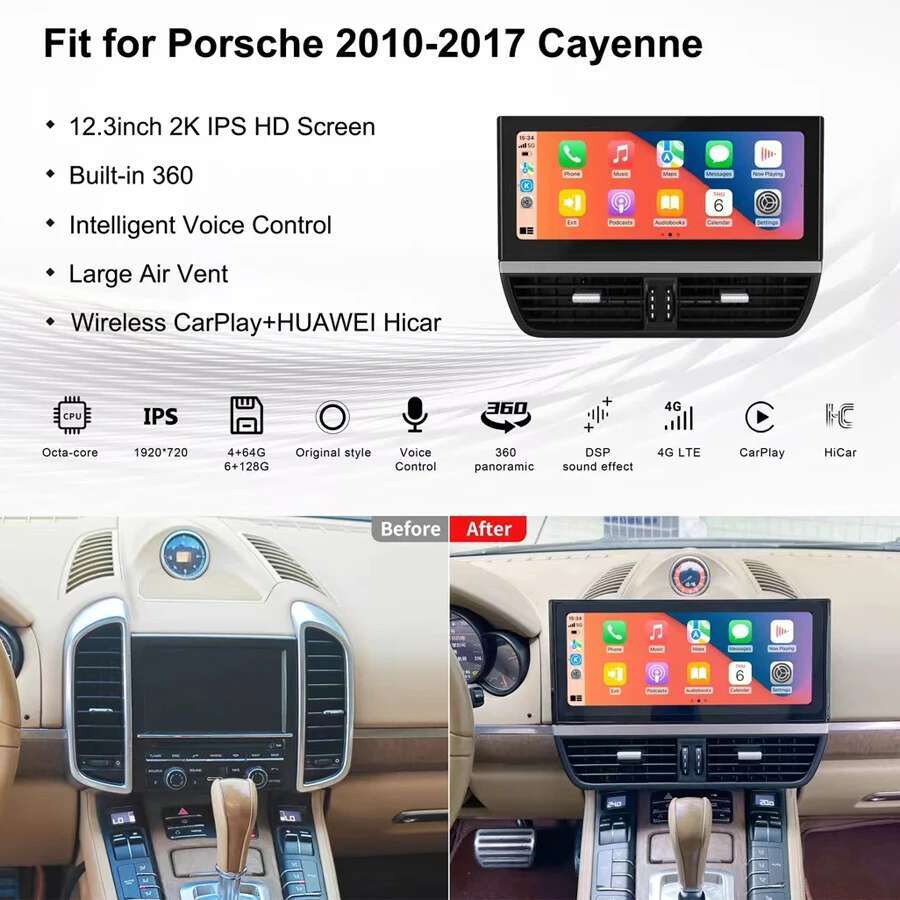 12,3 pulgadas para Porsche Cay - Speaker Kit reseña y precio
