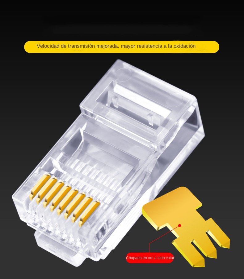 100 Conectores RJ45 Cat6/Cat6e - Rj45 Jack reseña y precio