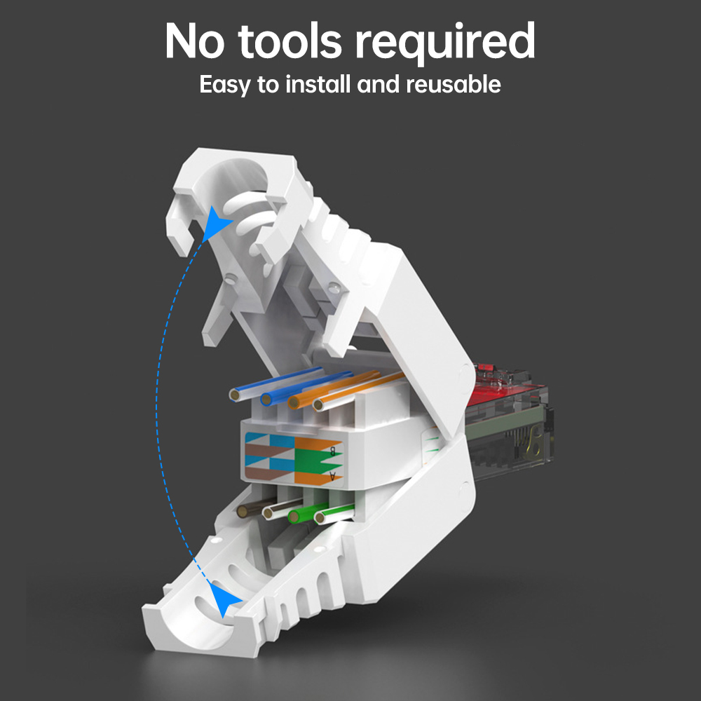 Hoolnx Conector RJ45 sin herra - Rj45 Jack reseña y precio